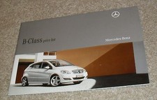 Mercedes B Class Price List