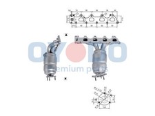 Catalizzatore per opel astra - per,