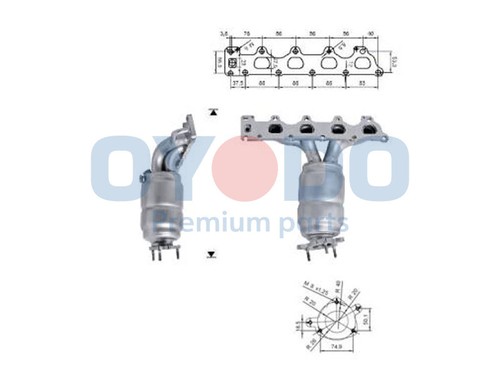 Catalizzatore per opel astra - catalizzatore,