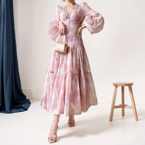 Vestito rosa chiaro - vestito, lungo