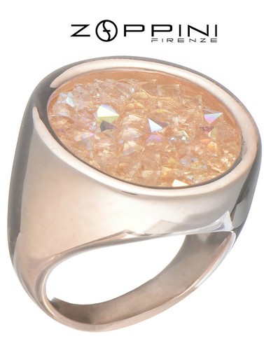 Anello acciaio dorato - in, rosa