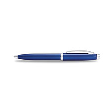 SHEAFFER : PENNA SFERA/ROLLERBALL/STILOGRAFICA "100" BLU LUCIDA FIN.CROMO