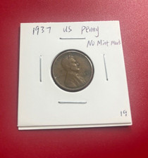 1937 US Moneta Penny Nessun Mint Segno - Simpatica Monete