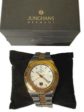 JUNGHANS MEGA DCF-77 OROLOGIO RADIO DA UOMO Nuova batteria Radio controllato