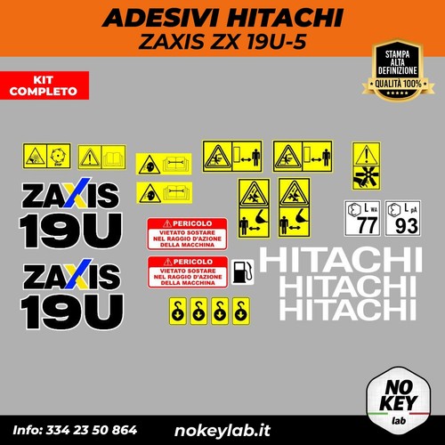 Hitachi 19u decalcomanie - hitachi, zx