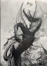 Poster Warhammer Guerrieri del Caos Galrauch Chaos Dragon Art Age of Sigmar