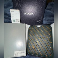 Prada Dark Green Studded