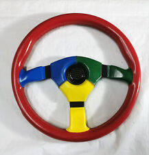 VICTOR Harlequin sport Steering wheel classic cars 35cm RESTAURATO volante sport