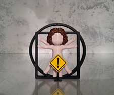 Mini Icon 3d - Uomo Vitruviano