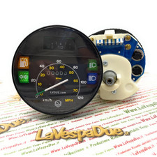Contachilometri scala 120 Km/h 70 mph LVDUE VESPA PX PE ARCOBALENO 80 125 150 20