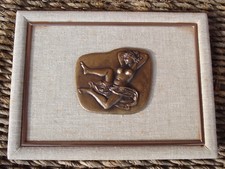 QUADRO SCUTURA SALVATORE FIUME ORIGINALE FUSIONE BRONZO “LA DONNA INDOLENCE” /59
