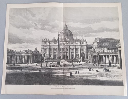 Stampa antica fine - , roma