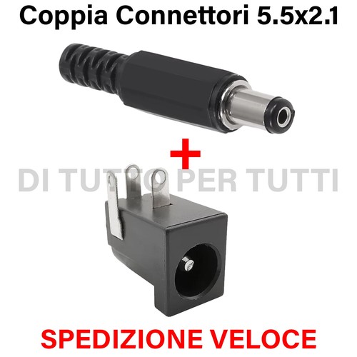 Connettori 2 1 maschio - 5.5,