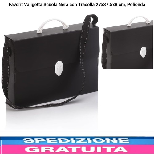 Valigetta scuola nera - nera, tracolla