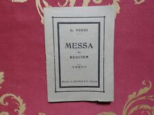 Verdi Messa da requiem in memoria di Alessandro Manzoni ricordi ed.