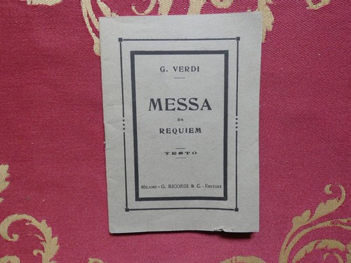 Verdi messa requiem in - verdi,