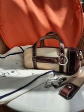 Borsa Fay in pelle e cotone 