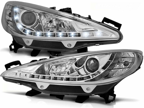 Faro proiettore led cromato