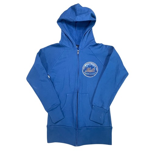 Giacca con cappuccio zip blu - giacca, e