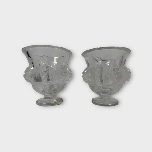 Signed pair lalique - signed,