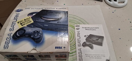 Sega saturn usa box - &, manual