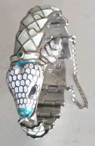 Bracciale serpente argento