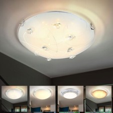Da Soggiorno Plafoniera Vetro LED Metallo Opale Bianco Amber Alabatro Cristallo