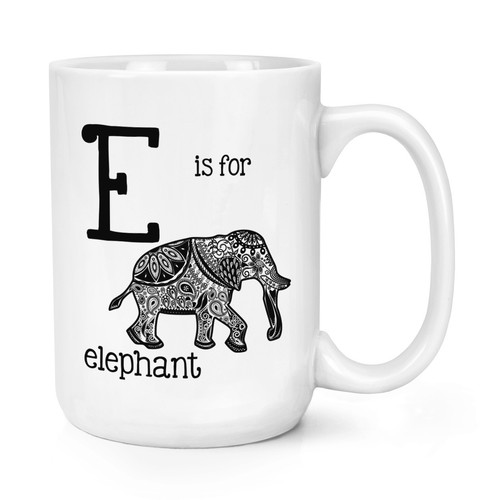 Lettera per elefante - lettera, e