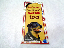 CALENDARIO DA PARETE CANI 2001 UNO DI CASA DISEGNI DI MARIO STOPPELE COLLEZIONE
