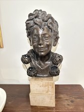 Busto De Martino “Scugnizzo Napoletano” In Bronzo