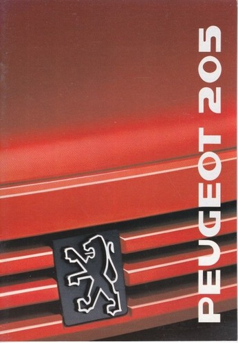 Brochure peugeot 205 - 205, (avec