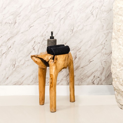 Sgabello legno teak - di,