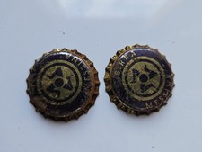 Coppia Tappi A Corona Inutilizzati D'epoca Birra Messina