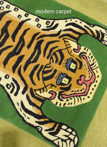 Tappeto tigre tibetano verde
