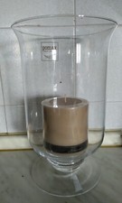 VASO IN VETRO PORTA CANDELA CM 30