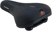 Selle Royal Sella Bici ATB/Trekking con Inserto in Gel e Molle a Pressione, Nero