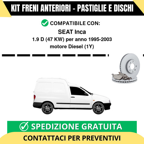 Kit freni anteriori - kit, inca