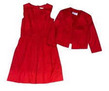 Costume HUGO BOSS blazer e vestito rosso taglia 40 (L) ufficio/San Valentino come nuovo Boss 02