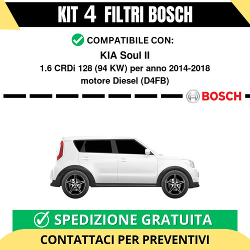 Kit bosch filtri tagliando - bosch,