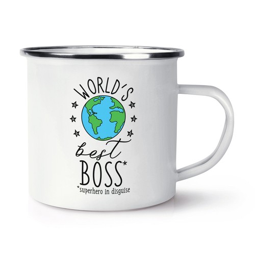 World best boss retro enamel - world's,