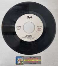 45 giri Jukebox FMJB 15003 Sabrina - Hot Girl / Celesta - Too Blue con sticker