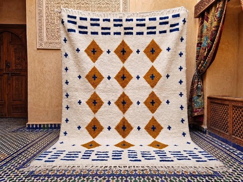 Tappeto lana marocco senape - tappeto,