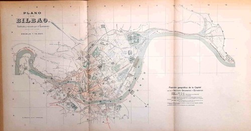Carta geografica antica bilbao - carta,