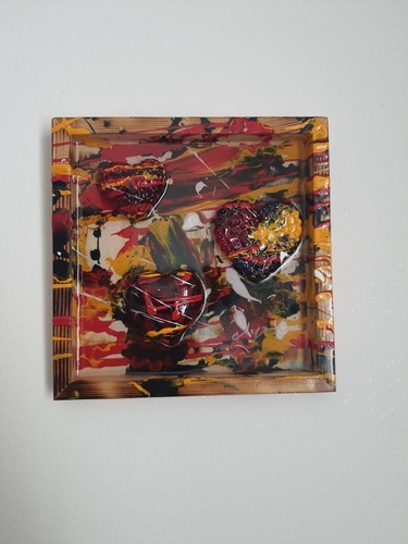 Quadro moderno dipinto mano - quadro,