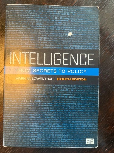 Intelligence from secrets - intelligence, to