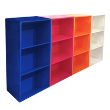 Libreria colorata componibile