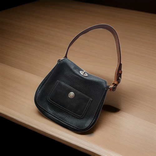 Borsa coach pelle nera - in,