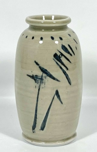 Vaso porcellana bianca blu