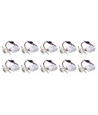 Faretto A Led Da 1w Punto Luce Ad Incasso Bianco Caldo Freddo 220v Set Da 10pz