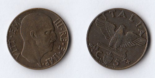 1942 centesimi italia - -, 5